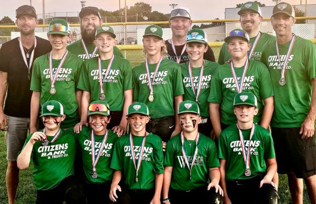 The Central City Youth Baseball season came to an end for most in June, but one team was able to fight until the final day of the season in July. The Central City Green 12U squad won their league with an undefeated season. (Courtesy Photo)