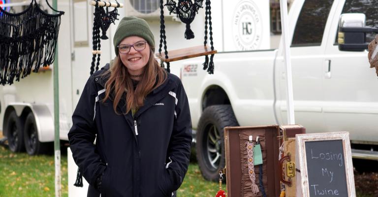 Cold spots are often thought of as being produces by ghost, but this past Saturday North Park was certainly a cold spot for the first ever Spooky Market. That didn’t stop event organizers like Emily Osantowski from giving it her all along with various other vendors who braved the elements. (R-N Photo by Jacob Kennedy)