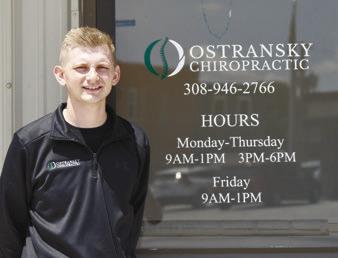 DR. TANNER OSTRANSKY opened Ostransky Chiropractic in Central City this spring. Photo by Jordan Coslor