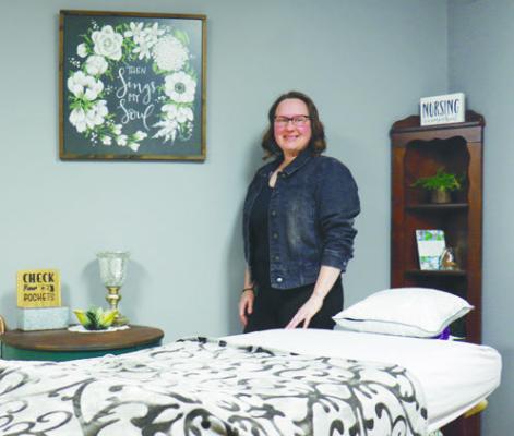 DR. RACHEL ZIEBARTH moved her practice, Abintra Lumine Health and Wellbeing, to an office at 708 Rollins Street in Palmer in May of last year. Photo by Michael Rother