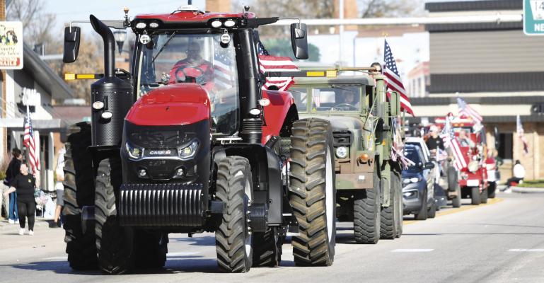 THE VETERANS DAY PARADE makes its way through downtown Central City last Tuesday. The parade was one of multiple events to celebrate the day in the Merrick County community.