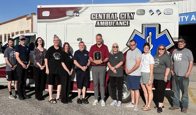 Buhlke receives plaque