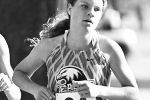 MCKINLEY MANKIN placed second in the girls’ competition at the St. Paul Cross Country Invite. Photos by Michael Happ