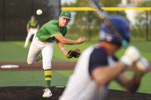OLIVER HERMAN got the starting pitching nod for Central City in their Class B State Championship game with Lincoln Christian, allowing two earned runs in four innings. Photos by Jordan Coslor
