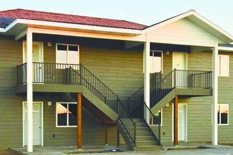 CYPRESS APARTMENTS SOUTH, a new housing development on Cypress Avenue, was recently completed in Central City. The project adds sixteen apartment units to Central City through the construction of four four-plex buildings. Courtesy Photo