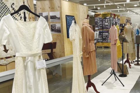 TWENTY-FOUR WEDDING DRESSES from the Merrick County Historical Museum’s Wedding Collection are currently part of a display being hosted by the museum in Central City. Courtesy Photo