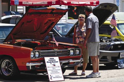 THE STATE THEATER CAR AND MOTORCYCLE SHOW featured around eighty entries this year, marking another successful year for the theater’s fundraising event.