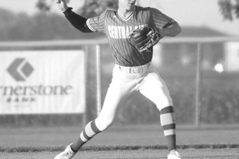 OLIVER HERMAN makes the throw to first base for an out after fielding a ground ball at second.